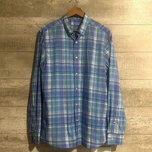 LN Vineyard Vines Men’s Performance Classic Fit Whale Button Up Shirt sz Medium